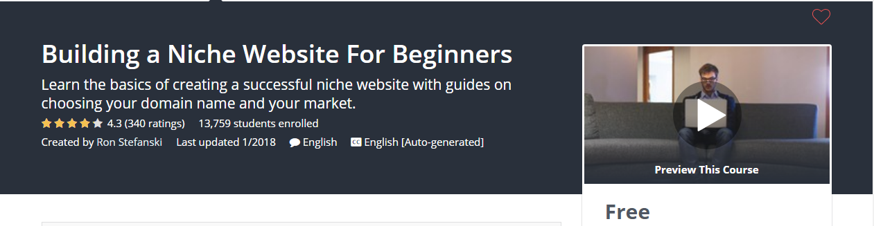 26.Building a Niche Website For Beginners