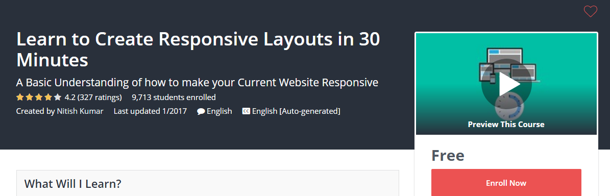 Course Cover For - Learn to Create Responsive Layouts in 30 Minutes