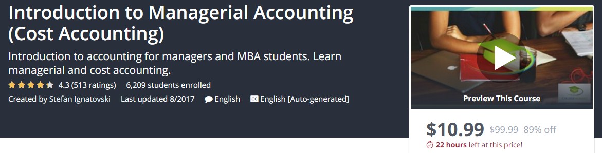 5. Course Cover For - Introduction to Managerial Accounting (Cost Accounting)