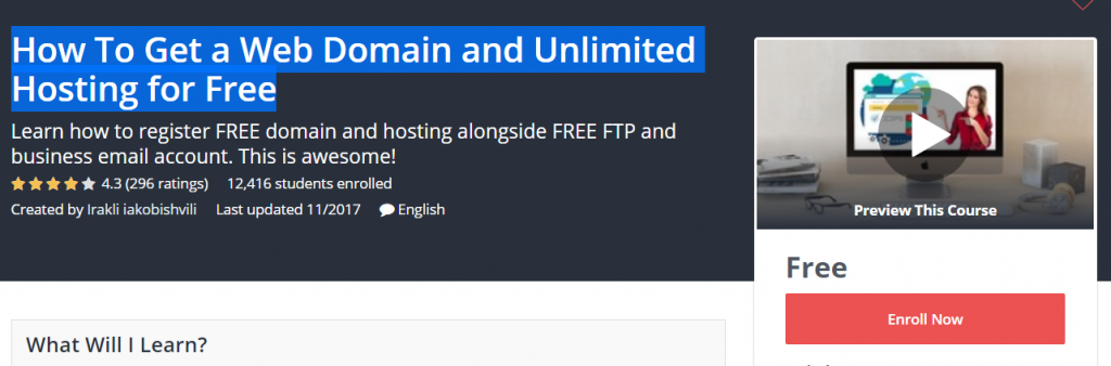 62.How To Get a Web Domain and Unlimited Hosting for Free