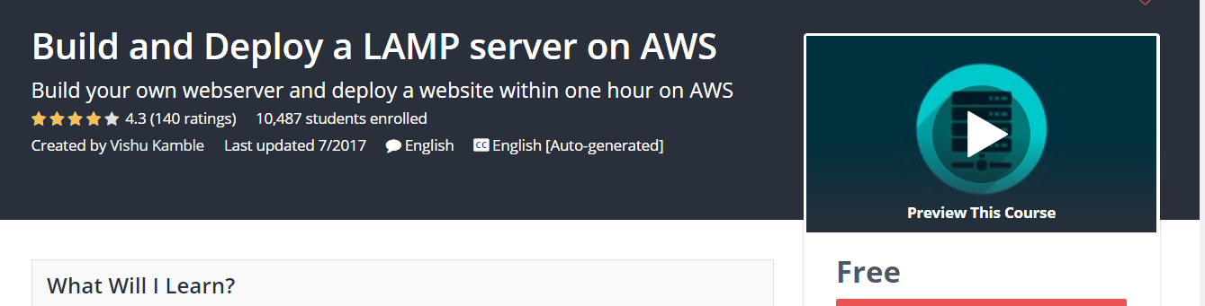 Build and Deploy a LAMP server on AWS Passiveable